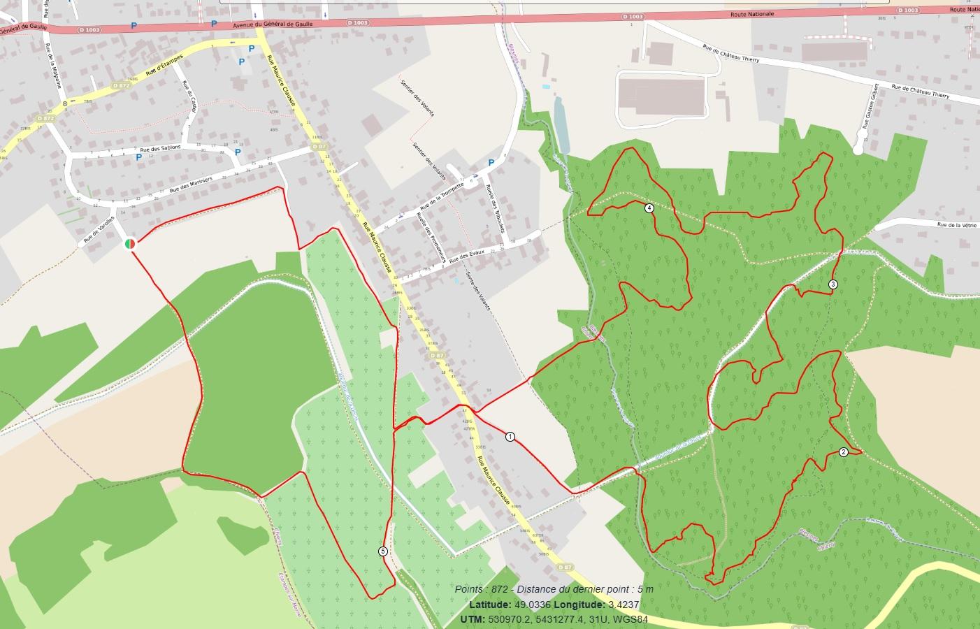 Carte 6 km 314 d a